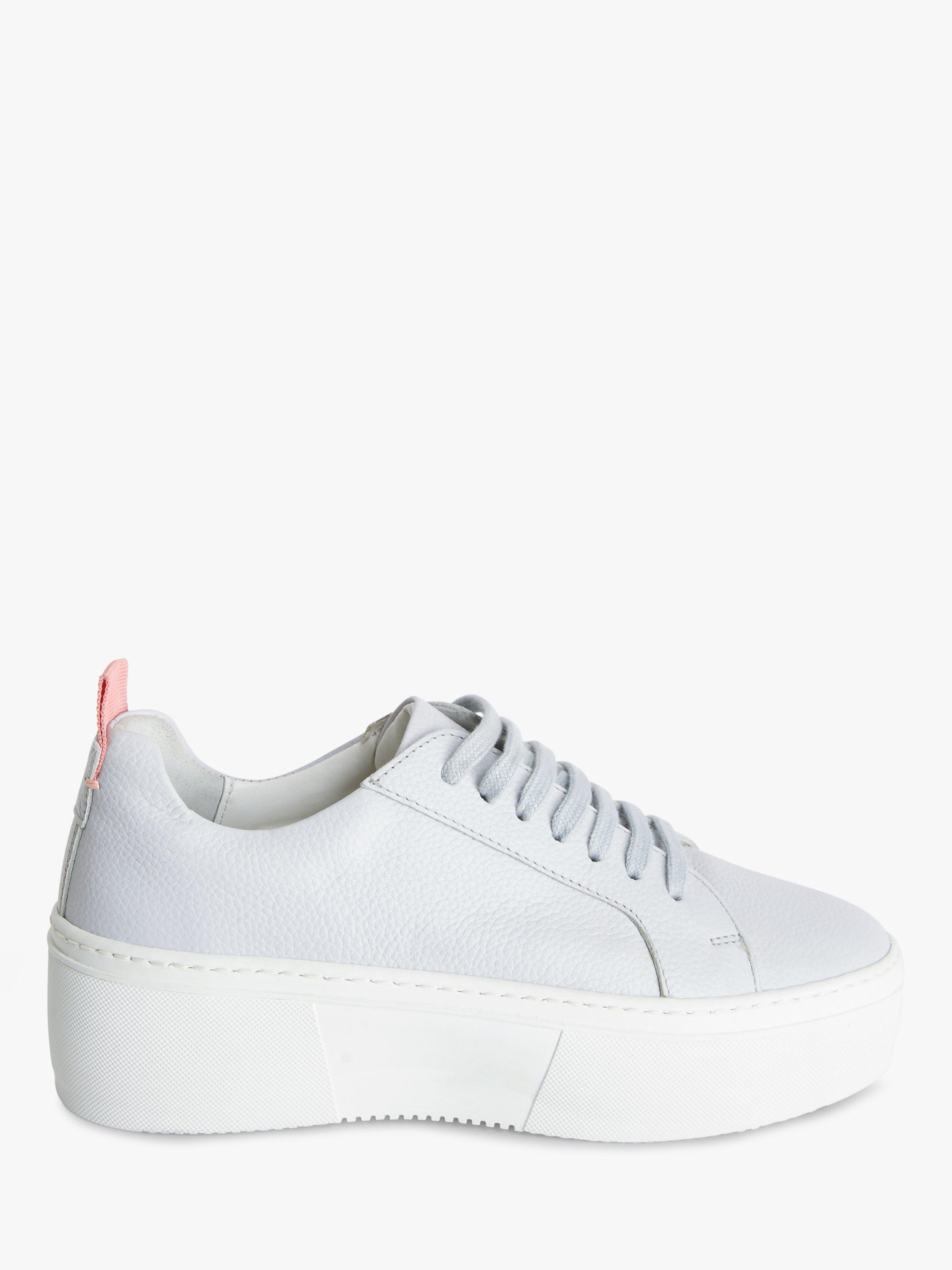 Kin Eren Leather Chunky Sole Trainers, Grey