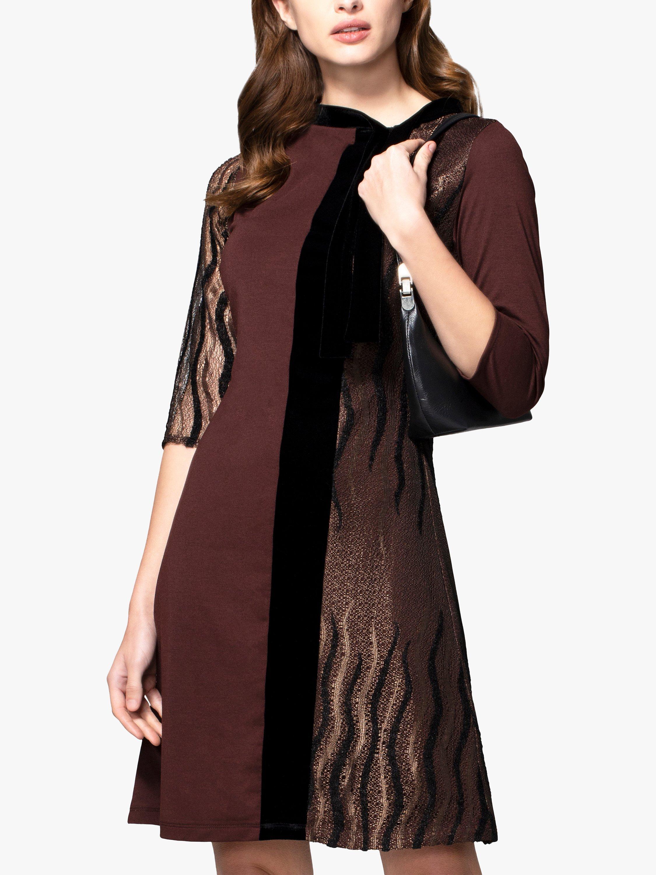 HotSquash Princess Seam Swing Dress, Chocolate