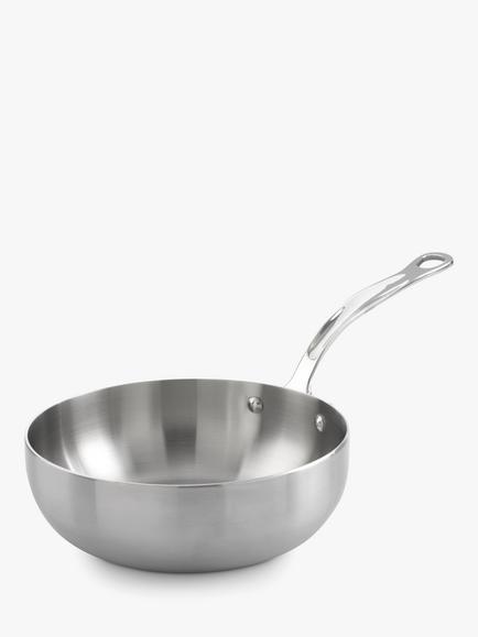 Samuel Groves Classic Tri-Ply Stainless Steel Chef's Pan, Silver
