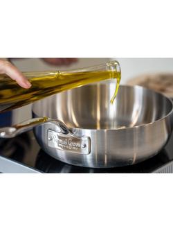 Samuel Groves Classic Tri-Ply Stainless Steel Chef's Pan - view 2, Silver