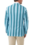 KOY Kikoy Striped Blazer, Turquoise