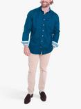 KOY Cheza Cotton Linen Shirt, Navy