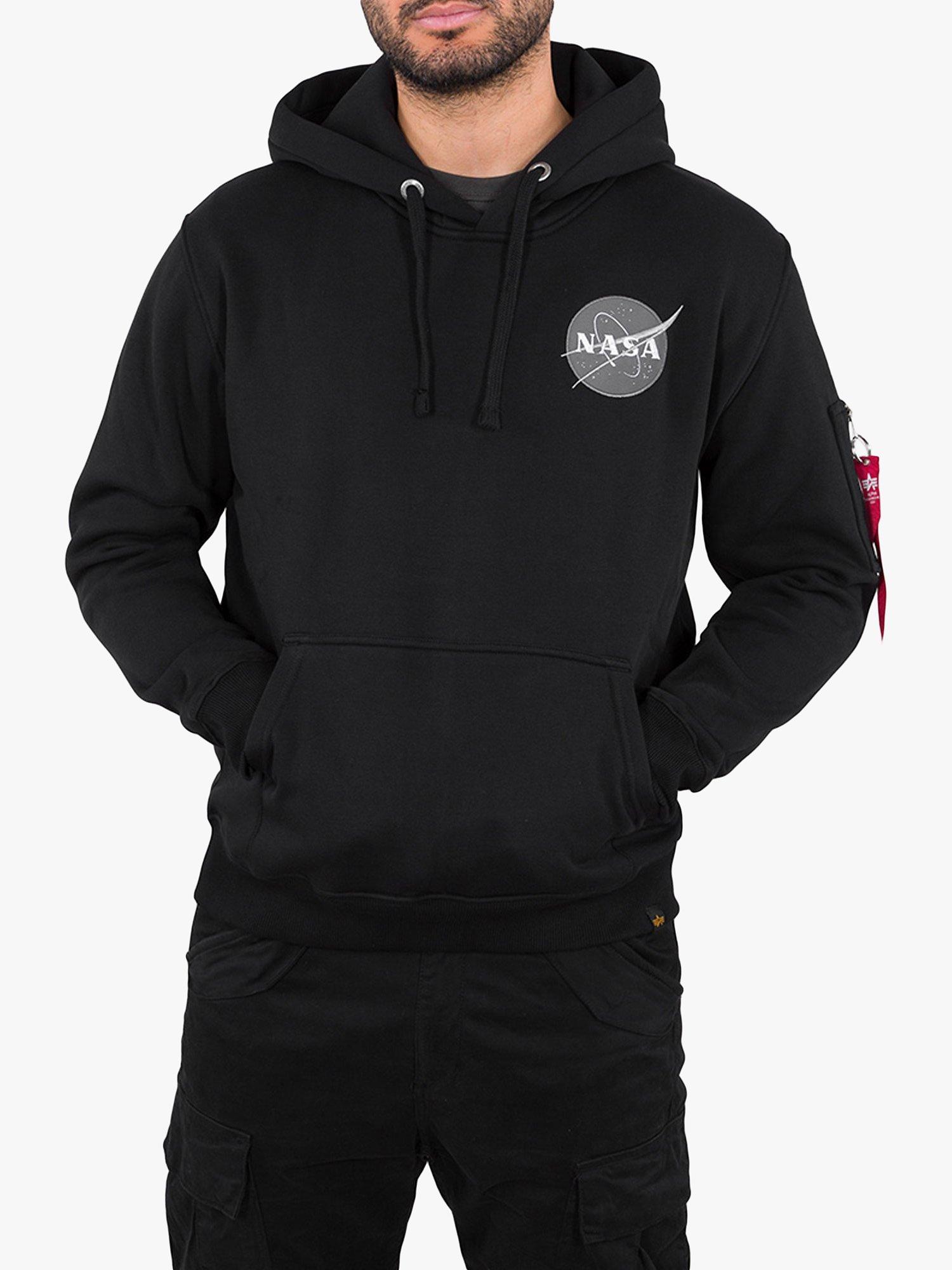 Alpha Industries X NASA Space Shuttle Hoodie, Black