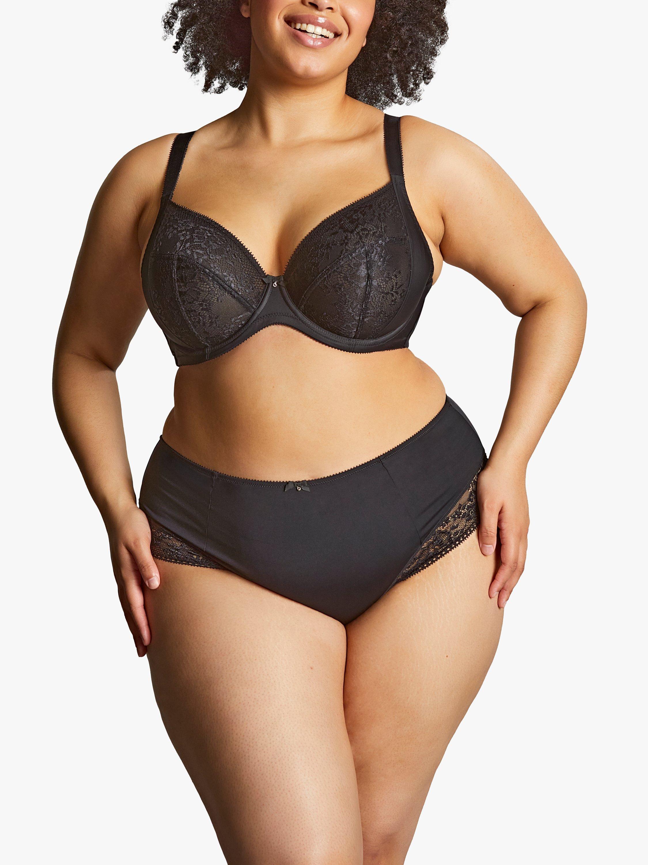 Product image 1 of 6, which shows Sculptresse Roxie Plunge Bra, Black, 34FF