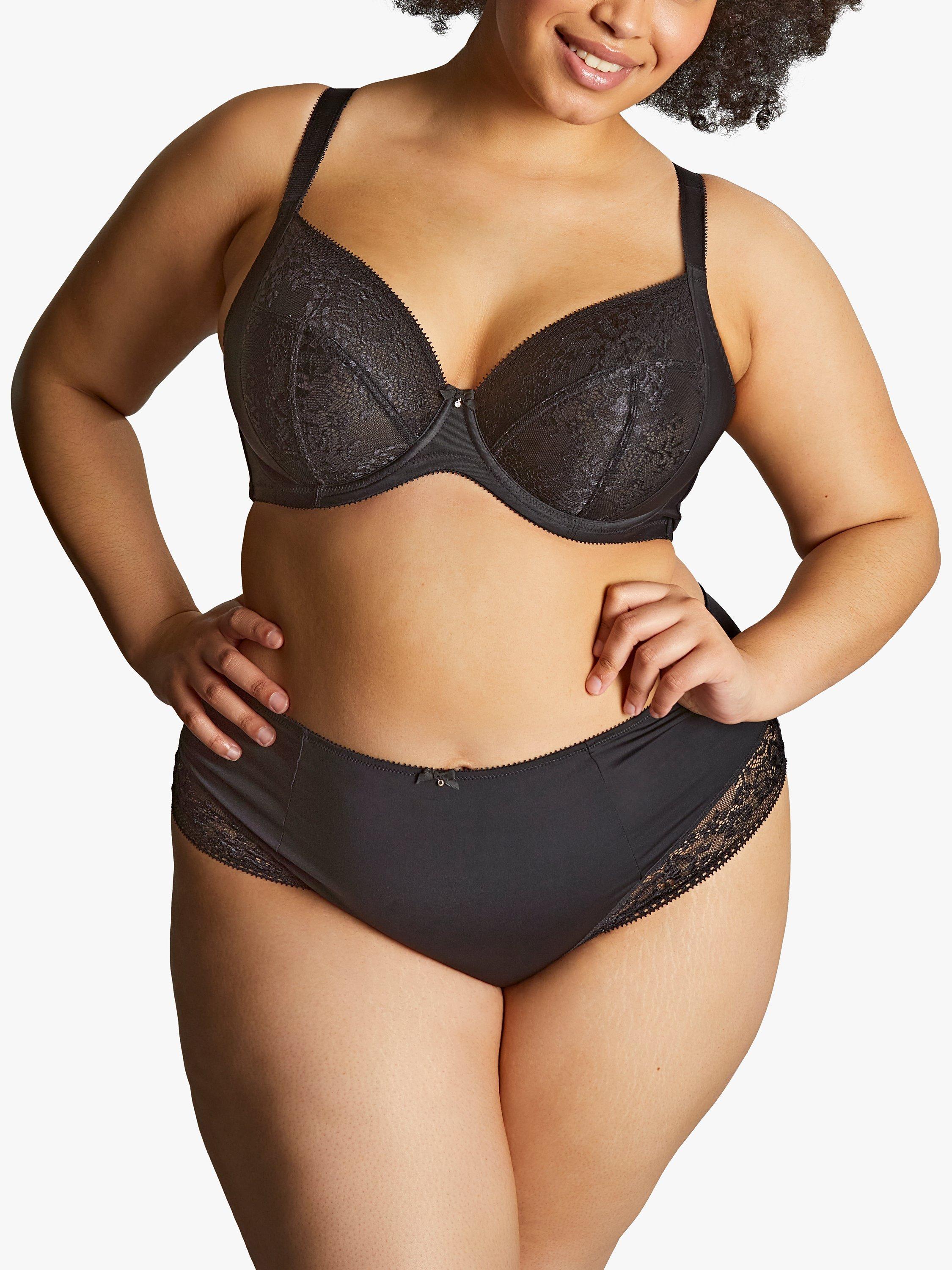 Product image 3 of 6, which shows Sculptresse Roxie Plunge Bra, Black, 34FF