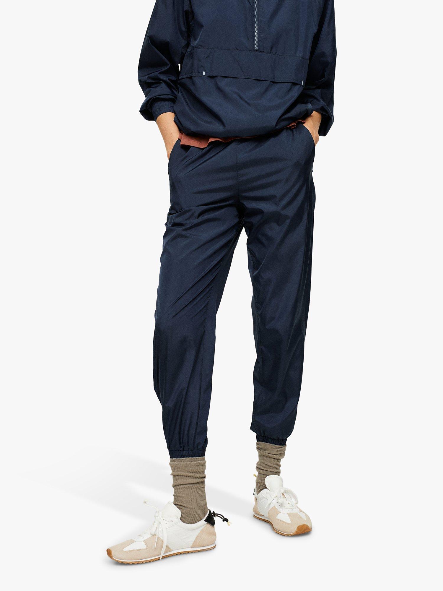 Product image 1 of 7, which shows Mango Gilda Jogger Trousers, Dark Blue, XS