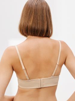 John Lewis Hope Strapless Push Up Bra - view 2, Almond