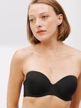 John Lewis Hope Strapless Push Up Bra, Black