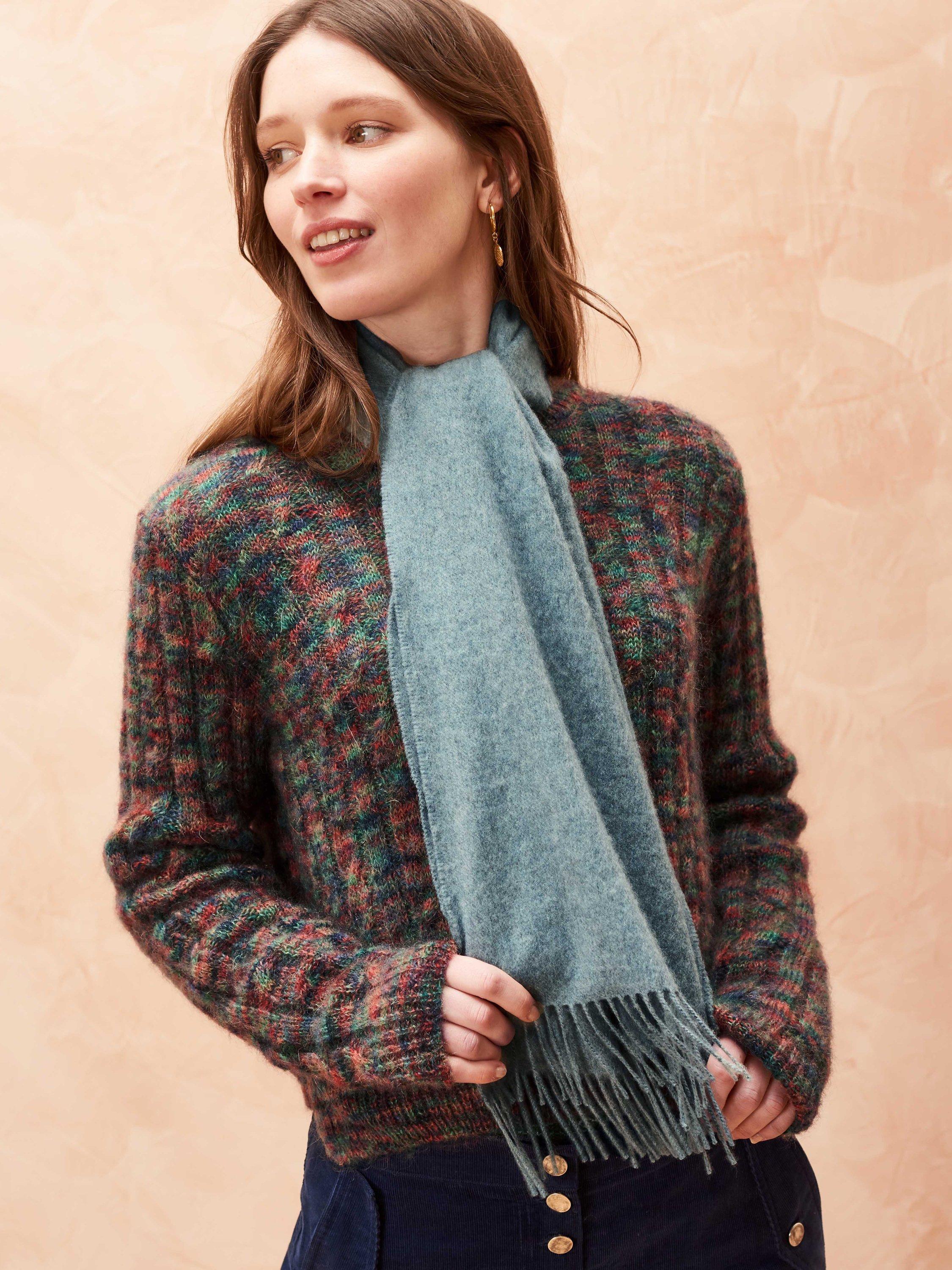 Brora Cashmere Scarf, Mercury, One Size