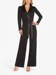 Adrianna Papell Knit Crepe Tuxedo Jumpsuit