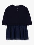 Billieblush Baby Bow Jumper Split Dress, Navy