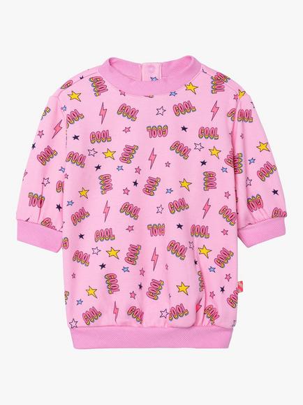 Billieblush Baby Cool Print Sweatshirt Dress, Pink, Pink