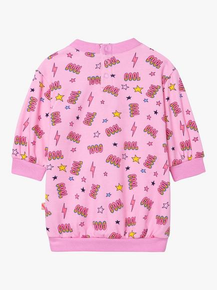Billieblush Baby Cool Print Sweatshirt Dress, Pink - view 2, Pink