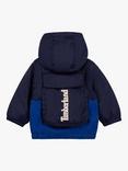 Timberland Baby Colour Block Windbreaker Jacket, Navy/Multi