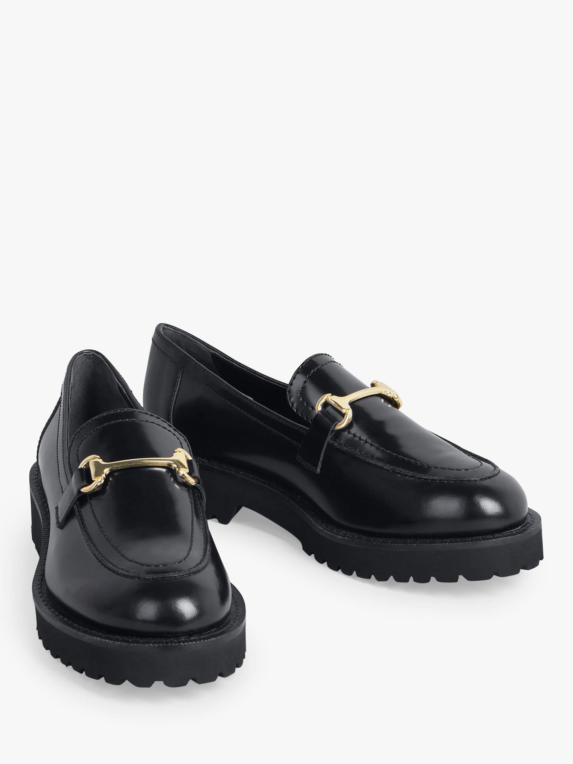 HUSH Bampton Patent Leather Snaffle Trim Loafers