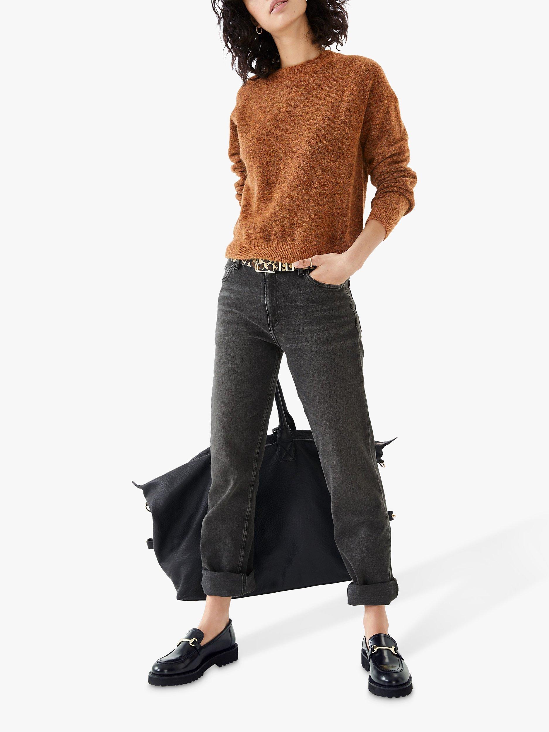 HUSH Arabella Crew Neck Jumper, Amber