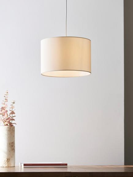 John Lewis Mimi Lampshade, Dia.35cm - view 2, Greige
