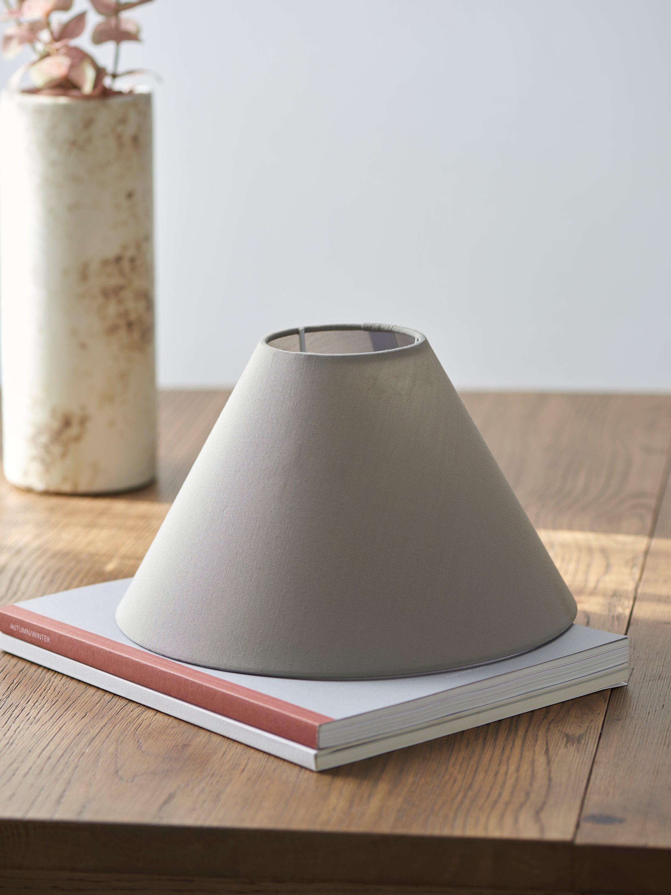 John Lewis ANYDAY Mimi Cone Lampshade Grey Dia.30cm