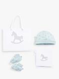 The Little Tailor Kids' Hat & Bootie Set, Blue