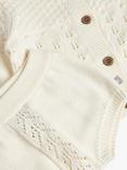 The Little Tailor Baby Three Piece Cardigan, Bloomer & Bonnet Set