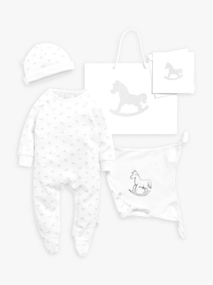 The Little Tailor Baby Three Piece Set, White
