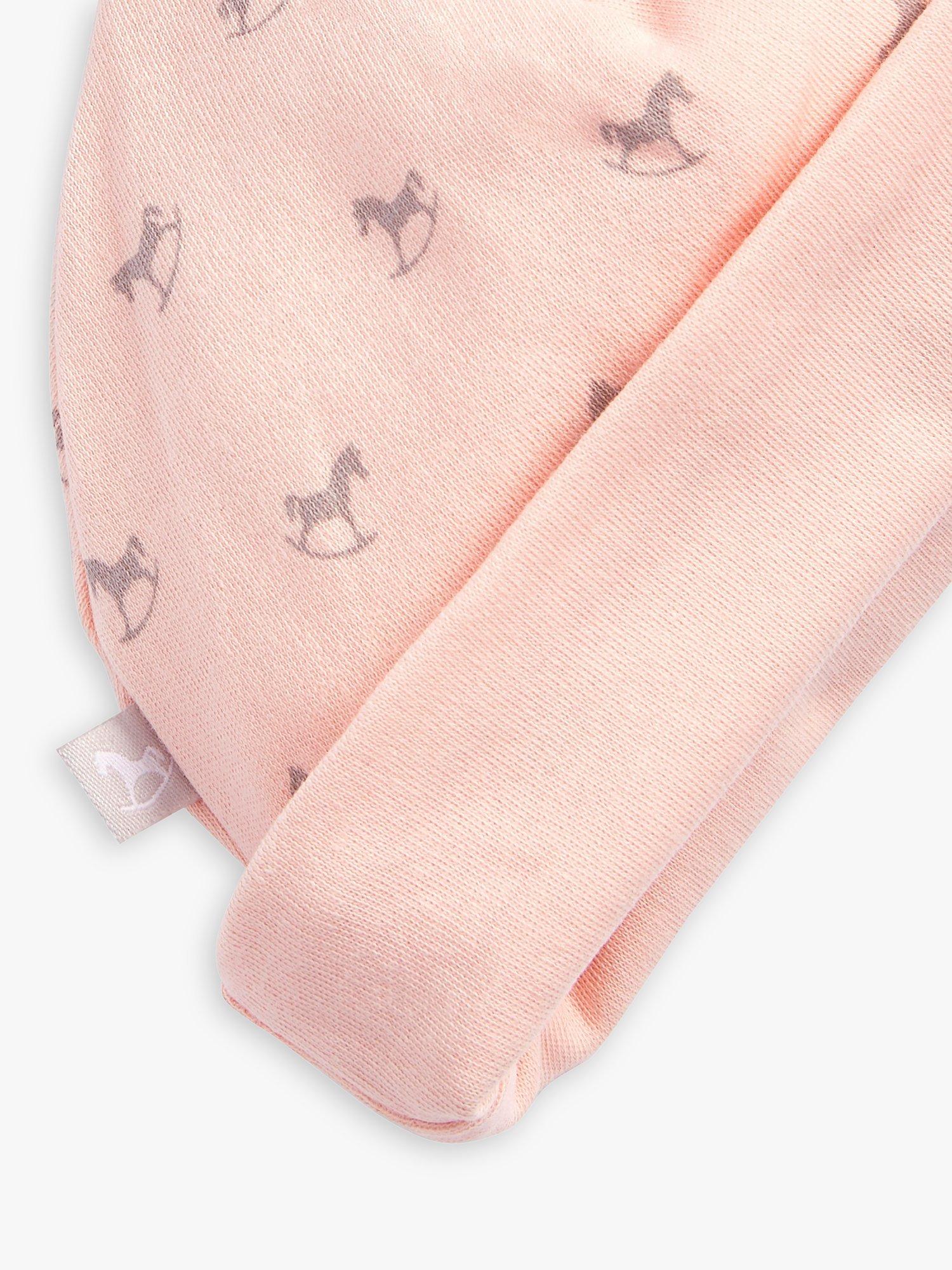 Product image 11 of 11, which shows The Little Tailor Baby Super Soft Jersey Sleepsuit, Hat, Blanket, Comforter And Booties Set, Pink, 3-6 months