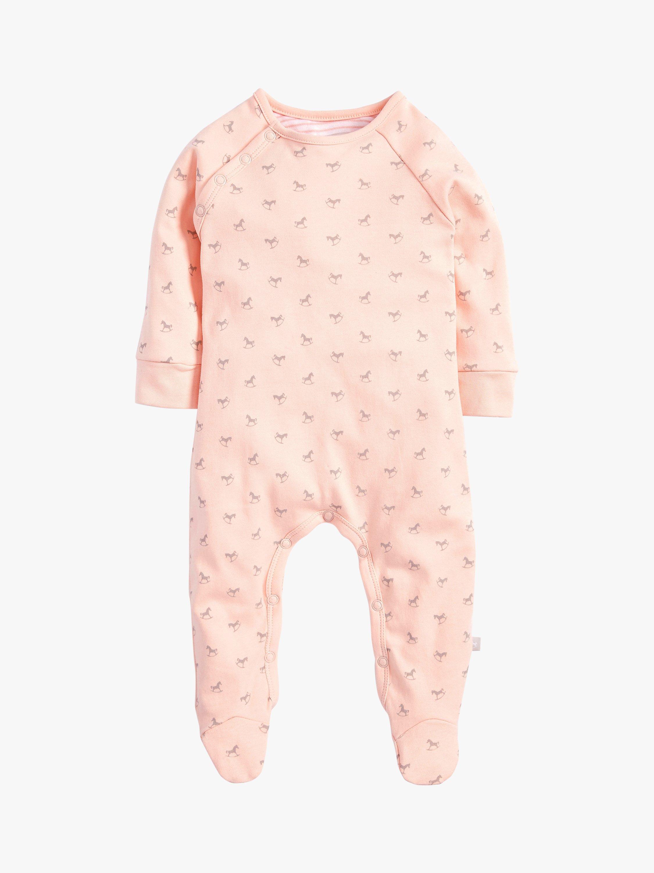 Product image 2 of 11, which shows The Little Tailor Baby Super Soft Jersey Sleepsuit, Hat, Blanket, Comforter And Booties Set, Pink, 3-6 months