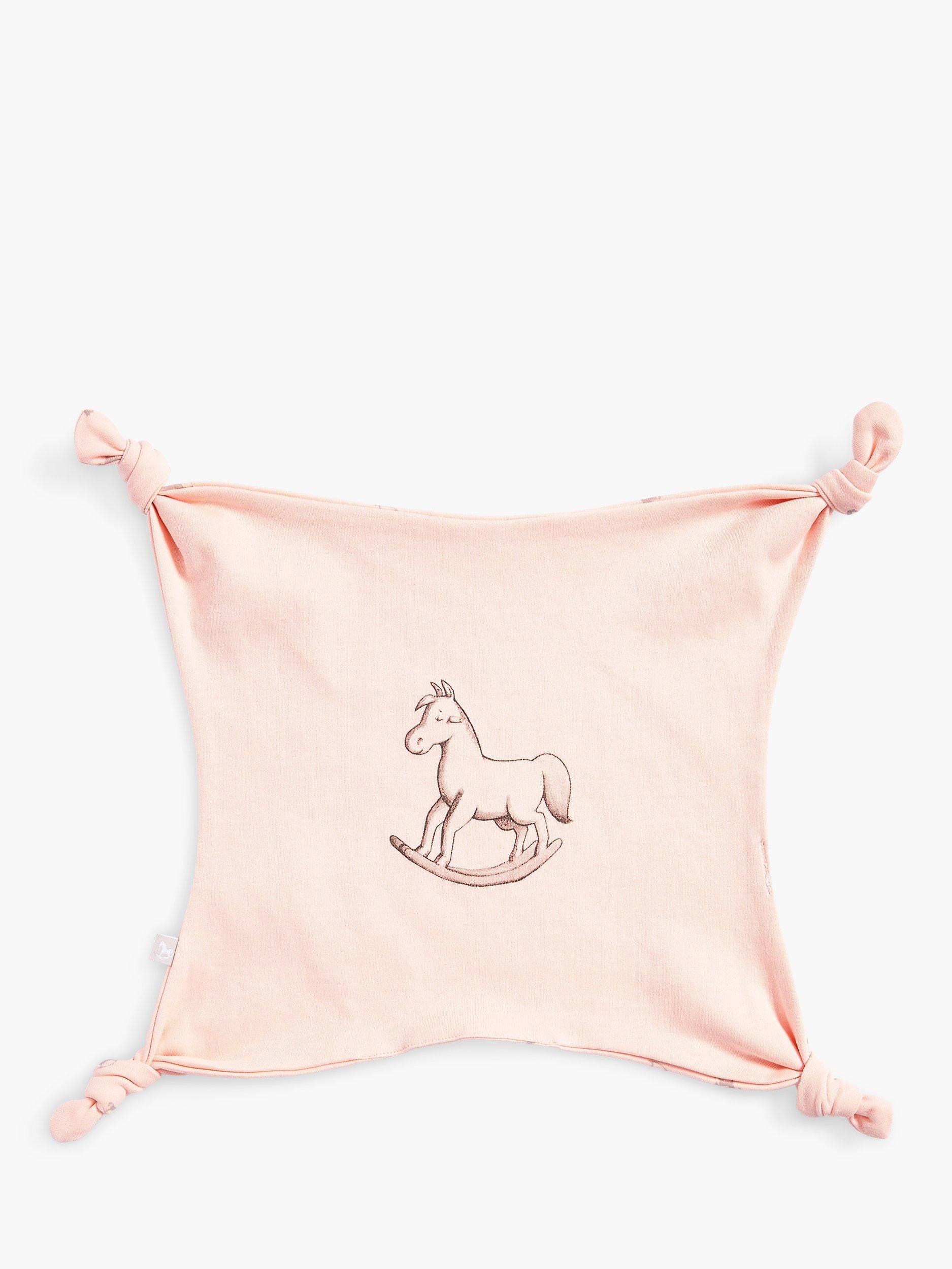 Product image 7 of 11, which shows The Little Tailor Baby Super Soft Jersey Sleepsuit, Hat, Blanket, Comforter And Booties Set, Pink, 3-6 months