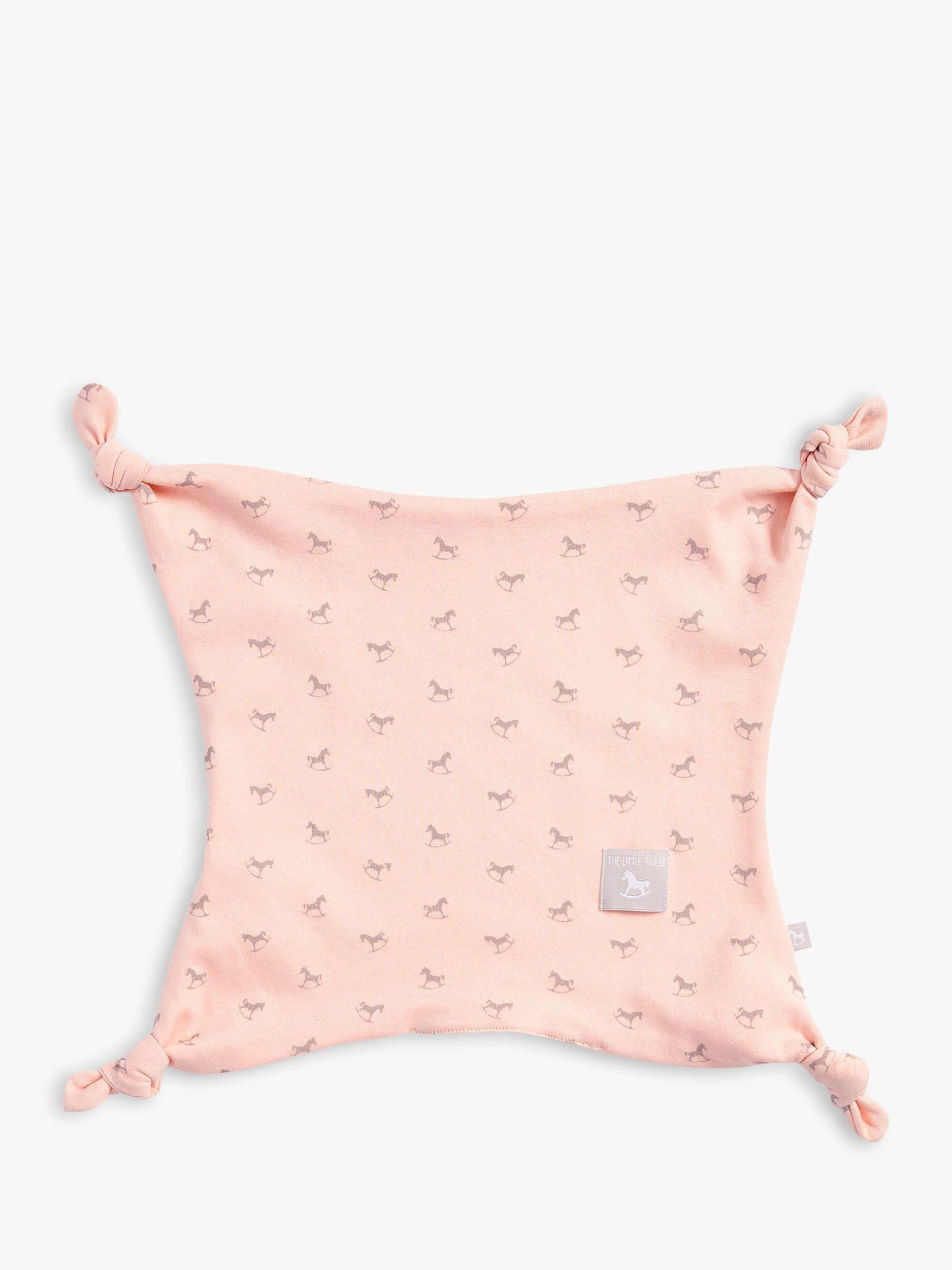 Product image 9 of 11, which shows The Little Tailor Baby Super Soft Jersey Sleepsuit, Hat, Blanket, Comforter And Booties Set, Pink, 3-6 months
