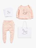 The Little Tailor Baby Cotton Top and Bottom Set, Pink