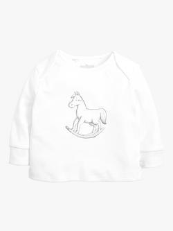 The Little Tailor Baby Cotton Top and Bottom Set - view 2, White