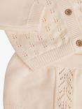 The Little Tailor Baby Three Piece Cardigan, Bloomer & Bonnet Set, Pink
