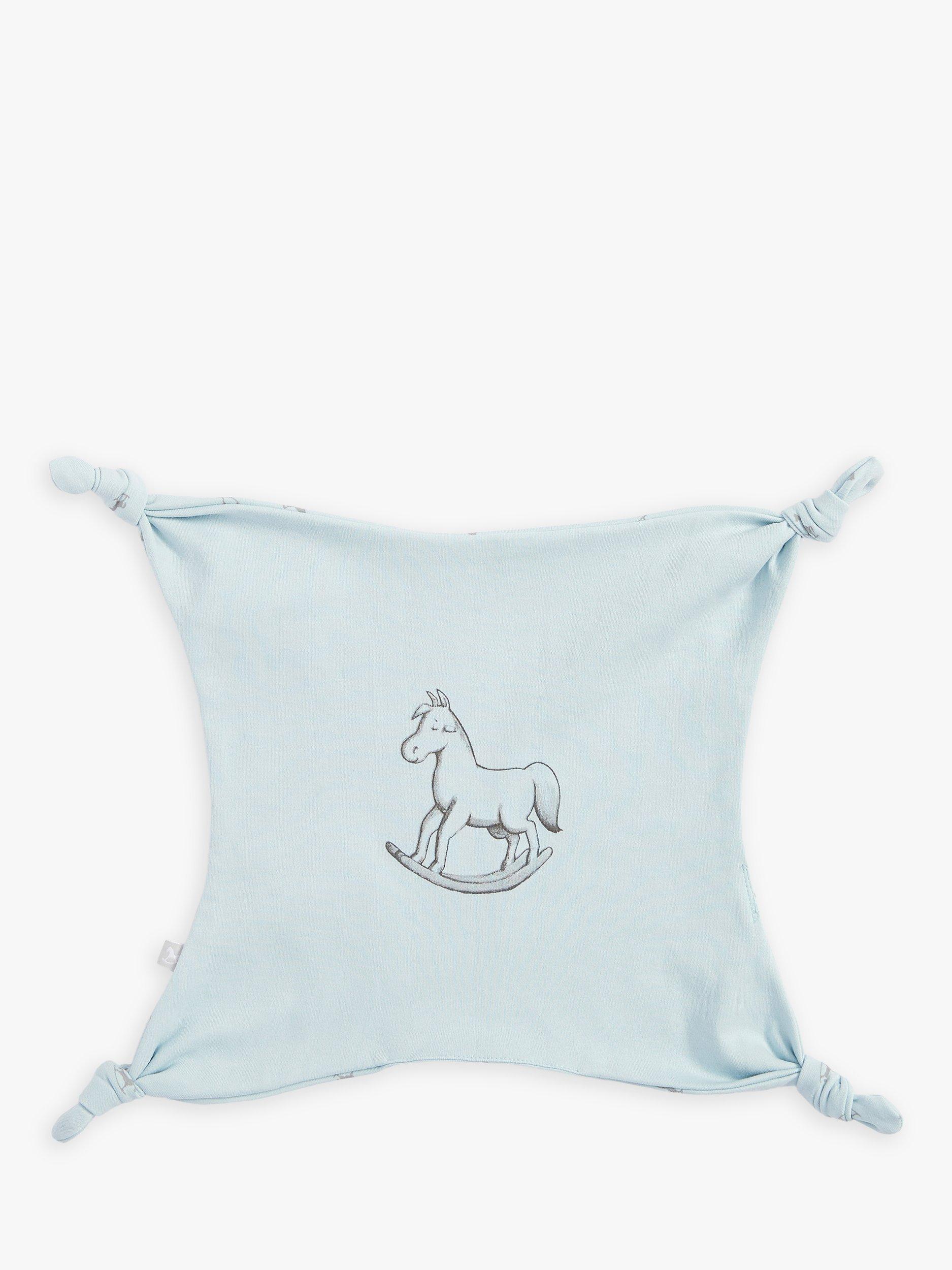 Product image 3 of 11, which shows The Little Tailor Baby Super Soft Jersey Sleepsuit, Hat, Blanket, Comforter And Booties Set, Blue, 0-3 months