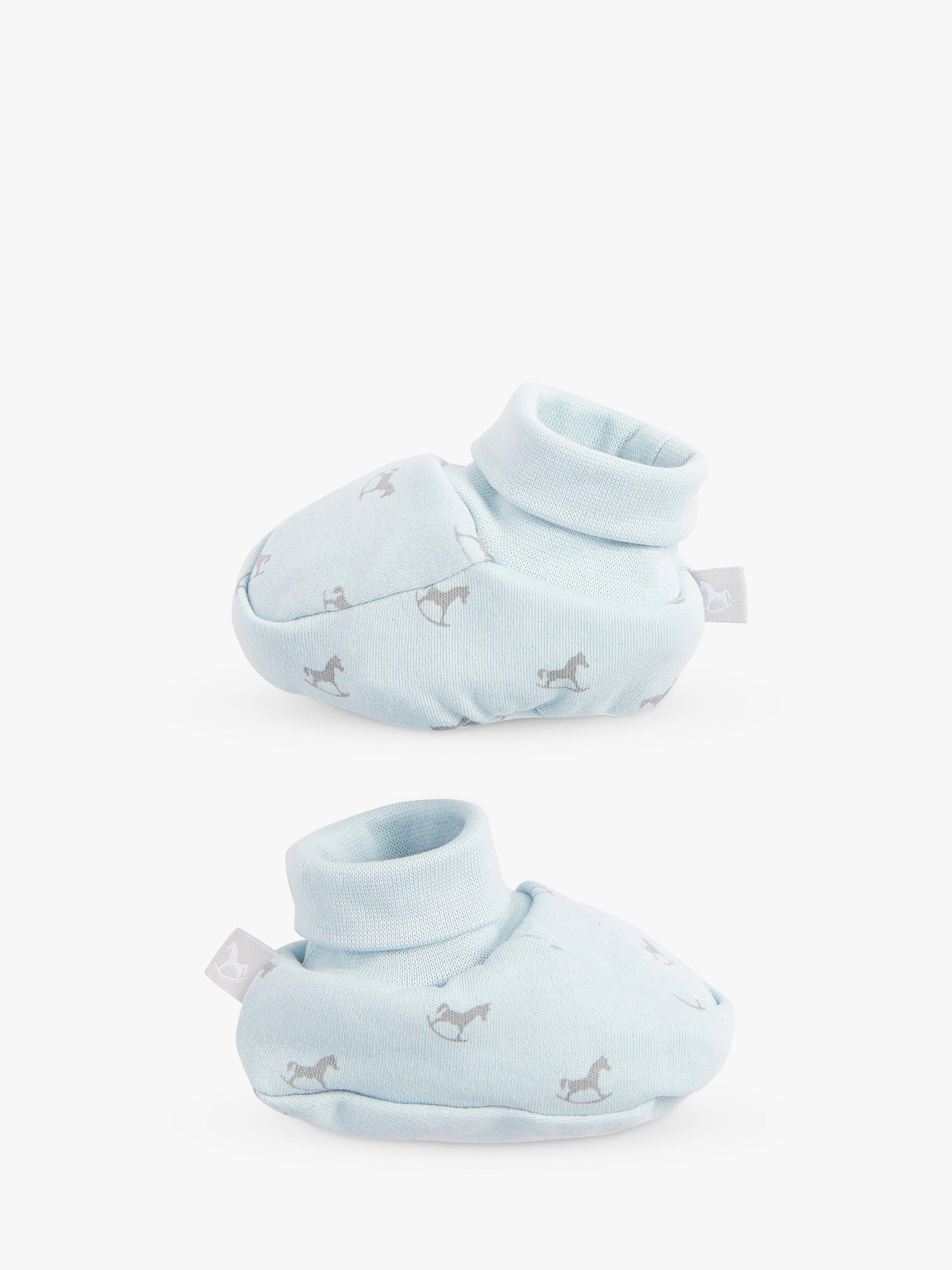 Product image 6 of 11, which shows The Little Tailor Baby Super Soft Jersey Sleepsuit, Hat, Blanket, Comforter And Booties Set, Blue, 0-3 months