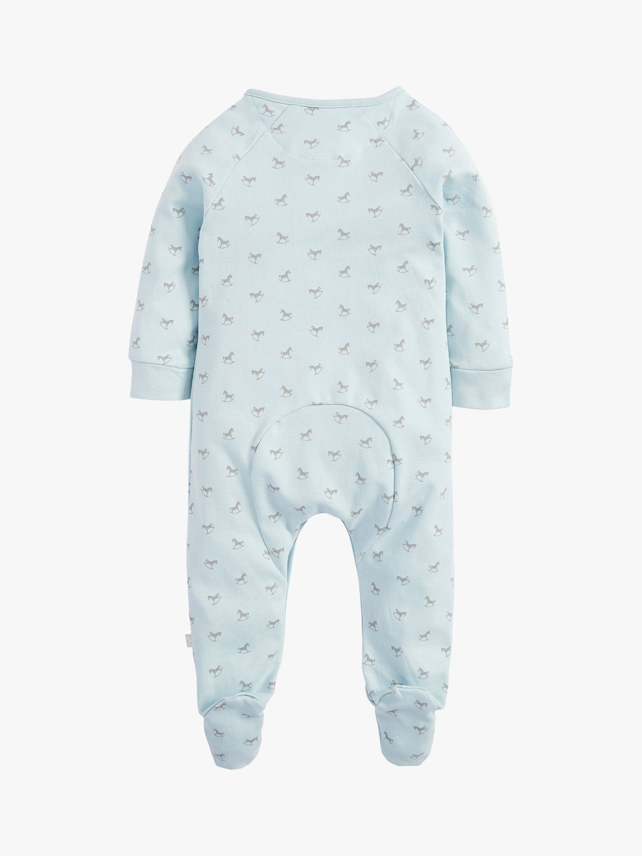 Product image 7 of 11, which shows The Little Tailor Baby Super Soft Jersey Sleepsuit, Hat, Blanket, Comforter And Booties Set, Blue, 0-3 months