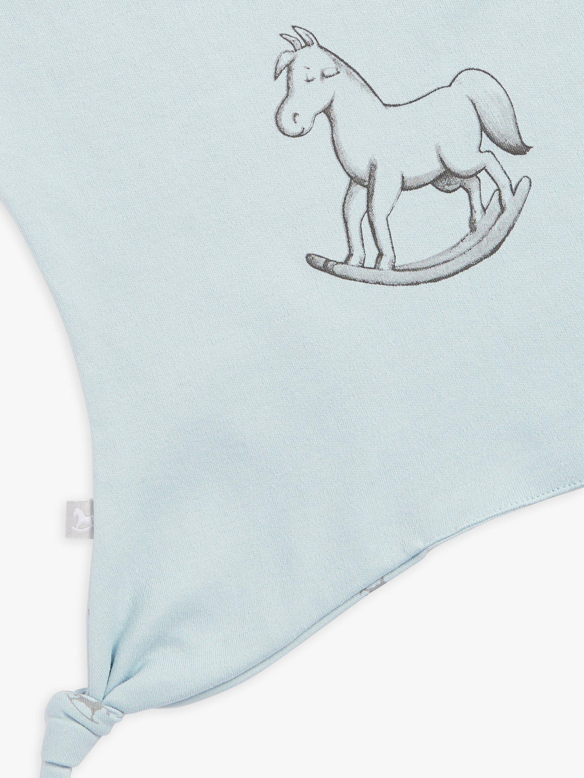 Product image 10 of 11, which shows The Little Tailor Baby Super Soft Jersey Sleepsuit, Hat, Blanket, Comforter And Booties Set, Blue, 0-3 months