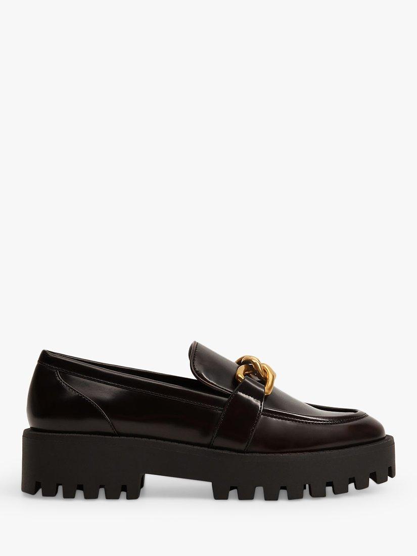 Product image 1 of 5, which shows Mango Chunky Loafers, Dark Red, 2