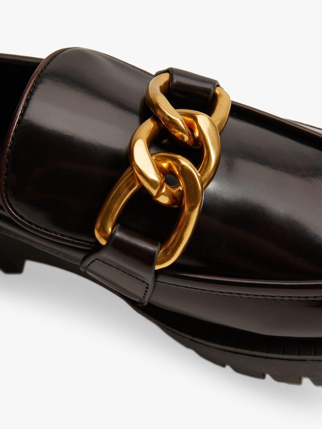 Product image 4 of 5, which shows Mango Chunky Loafers, Dark Red, 2