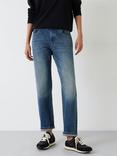 HUSH Boyfriend Straight Fit Jeans, Vintage Wash Blue