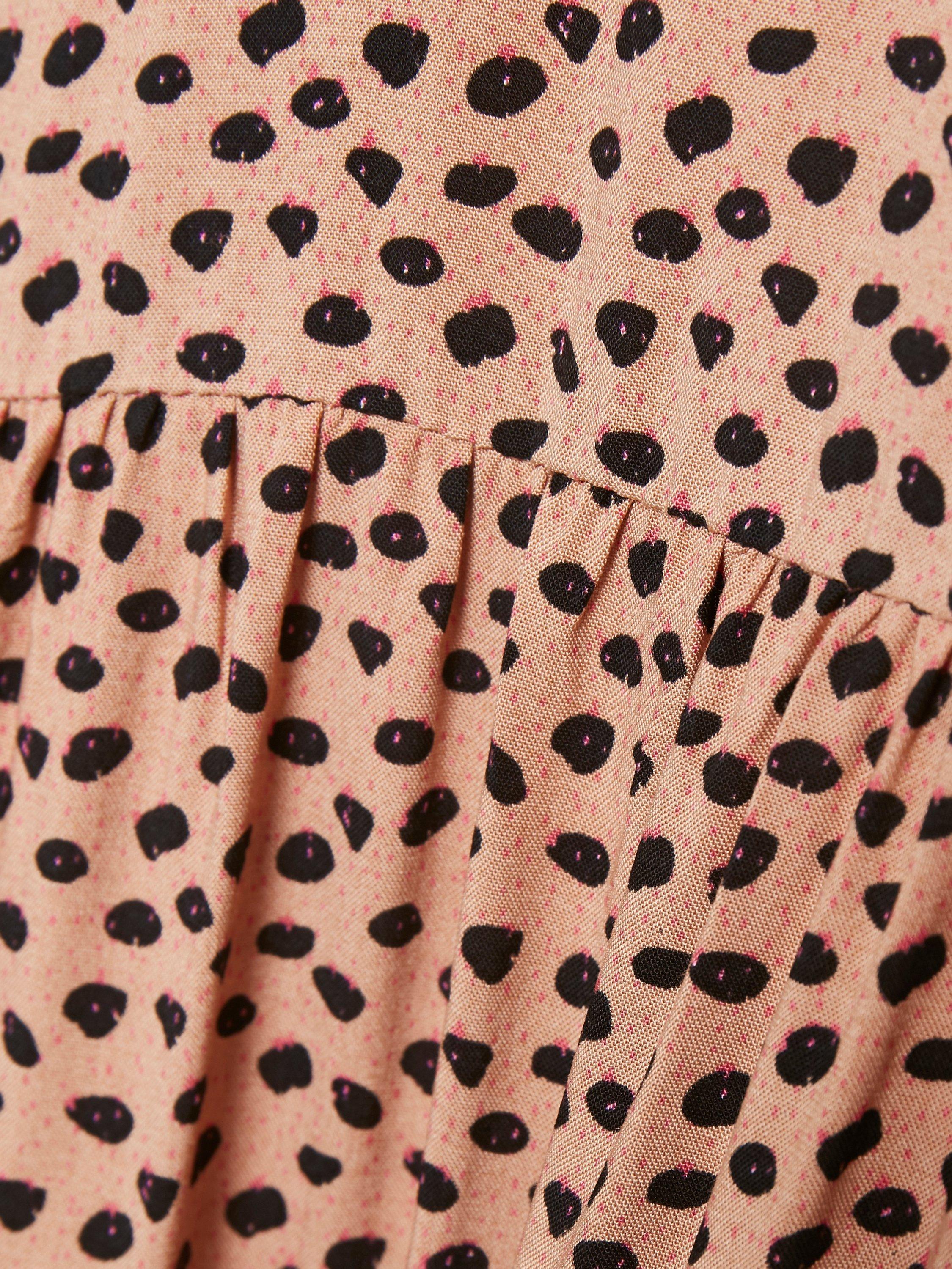 Product image 4 of 6, which shows Saint Tropez Eda Pebbles Print Dress, Tan, XS
