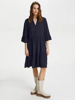 Saint Tropez Eda Monochrome Tunic Dress, Deep Blue
