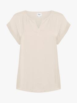 Saint Tropez Briana Jacquard Short Sleeve Top - view 2, Ice