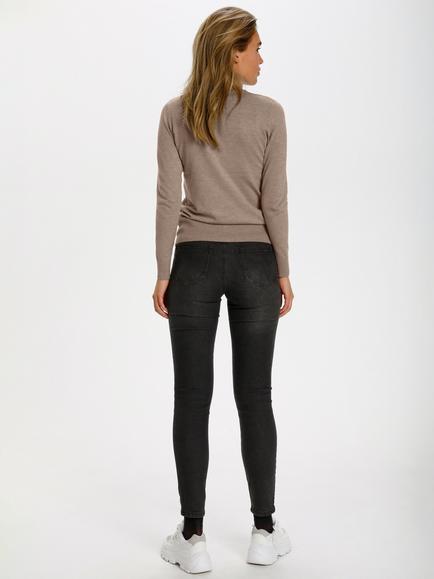 Saint Tropez Mila Roll Neck Jumper - view 2, Atmos Melange