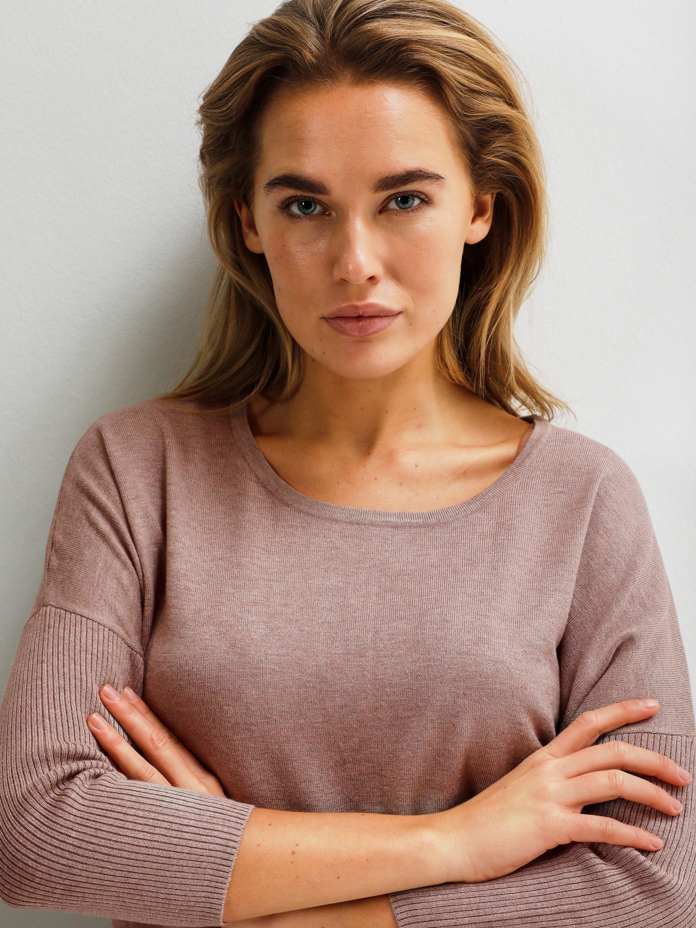 Product image 3 of 5, which shows Saint Tropez Mila 3/4 Sleeve Jumper, Atmos Melange, L