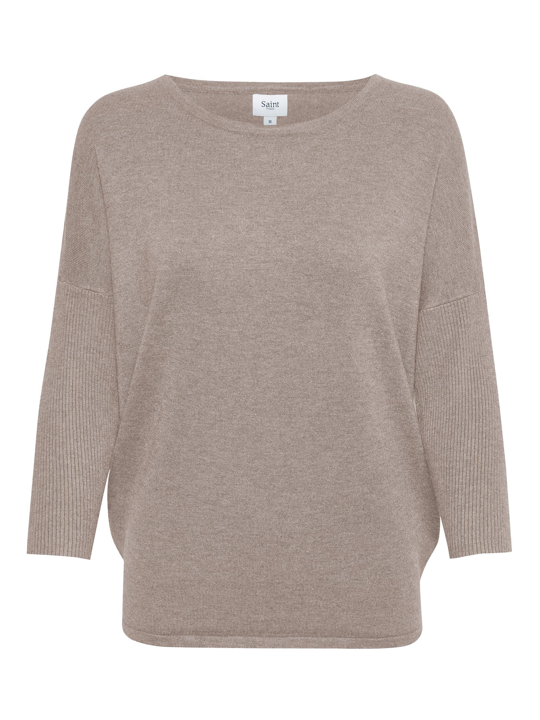 Product image 4 of 5, which shows Saint Tropez Mila 3/4 Sleeve Jumper, Atmos Melange, L