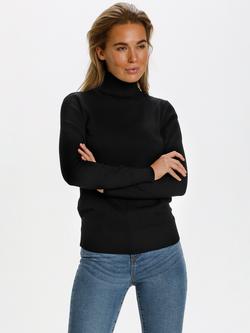 Saint Tropez Mila Roll Neck Jumper, Black