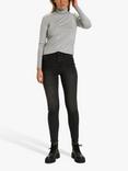 Saint Tropez Mila Roll Neck Jumper, Pearl Grey Melange