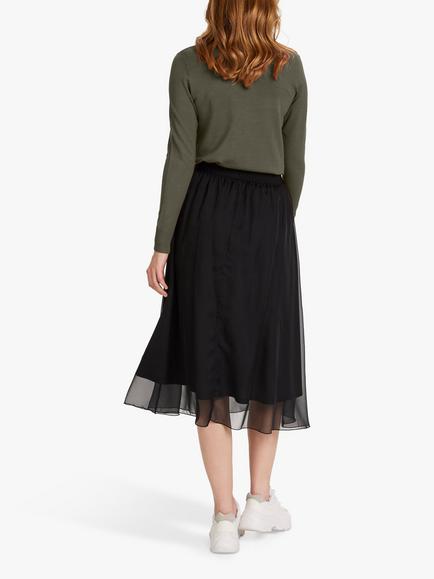 Saint Tropez Mila Roll Neck Jumper - view 2, Army Green Melange