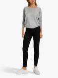 Saint Tropez Mila 3/4 Sleeve Jumper, Pearl Grey Melange