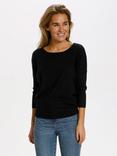 Saint Tropez Mila 3/4 Sleeve Jumper, Black